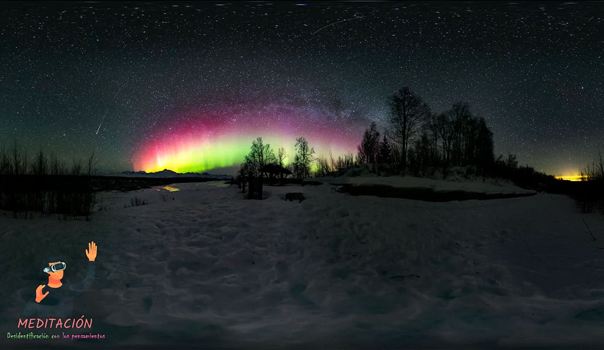 Paisaje de aurora boreal, sin duda un lugar fantástico