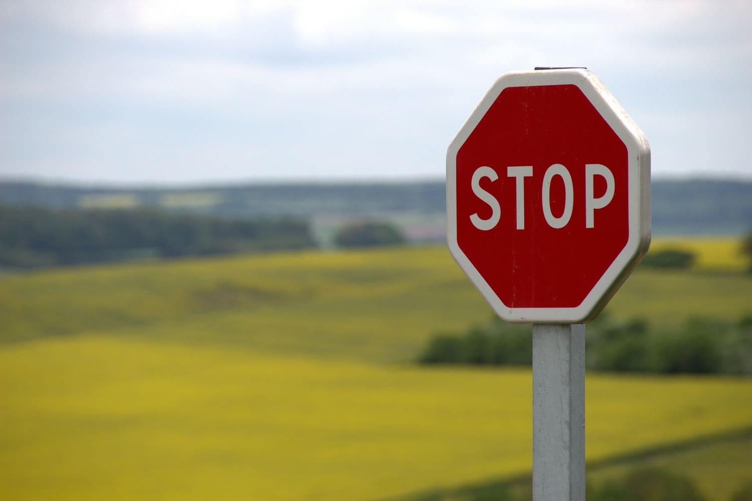 Nuestra atención focalizada nos ayuda a detectar una señal de stop