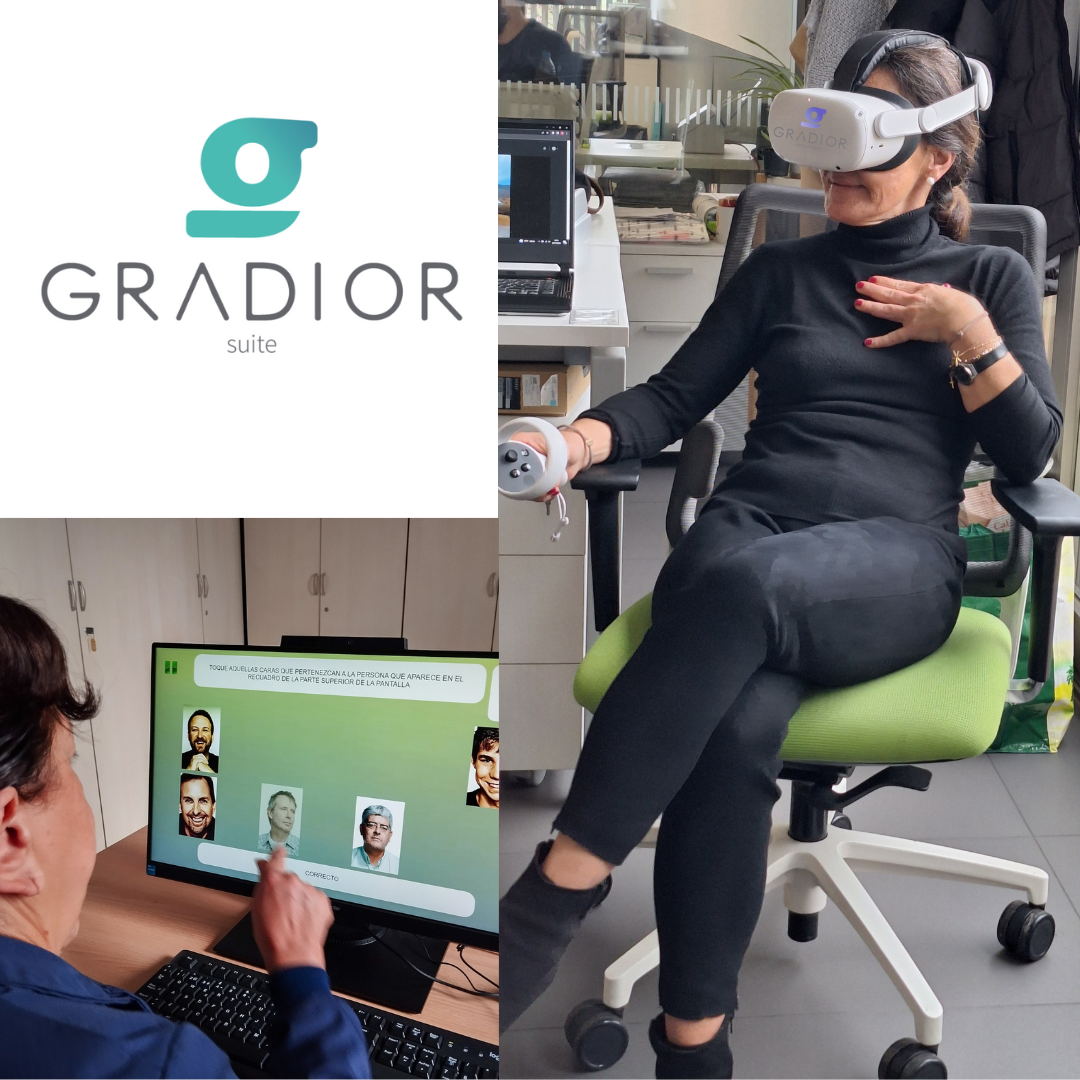 imágenes de usuarios de Gradior estimulación cognitiva y multisensorial para tratar el bienestar emocional